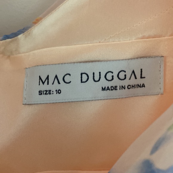 MAC DUGGAL FLORAL CUT OUT RUFFLE LAYERED GOWN - Picture 5 of 5